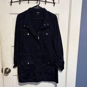 Jones New York Dark Blue Utility Jacket